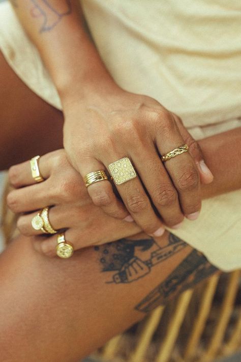 Little Finger Ring, Index Finger Ring, Gold Items, Small Ring, Accesories Jewelry, Hammered Hoop Earrings, Gold Filled Hoops, Small Rings, Gold Brass