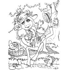 The Kermit Miss Piggy Coloring Pages, Muppet Coloring Pages, Muppets Coloring Pages, Sesame Street Puppets, Sesame Street Coloring Pages, Kermit And Miss Piggy, Kids Colouring, Baby Coloring Pages, Fraggle Rock