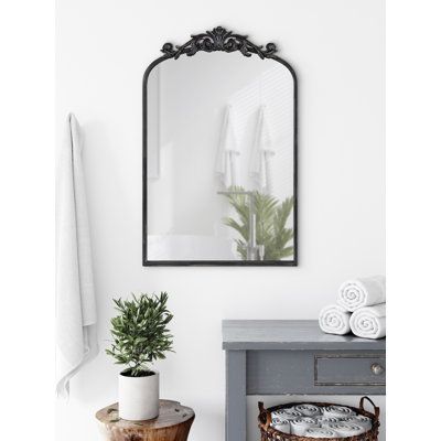 Mirror Arch, Mirror Farmhouse, Traditional Glam, Farmhouse Mirror, Farmhouse Mirrors, Arch Wall, Rustic Bedroom Decor, Arched Mirror, Mirror Hanging