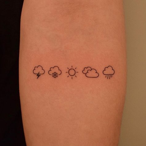 Cloud Tattoo Ideas, A Tattoos, Cloud Tattoos, Cloud Tattoo Design, Floral Back Tattoos, Mountain Tattoo Simple, Bolt Tattoo, Cool Wrist Tattoos, Cloud Tattoo