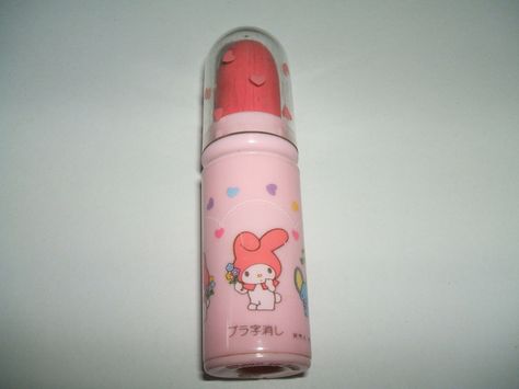 1976 Sanrio My Melody Lipstick Style eraser | by vamp_angel555 Sanrio Lipstick, Sanrio Mascot, Sanrio Vintage, Kawaii Room Ideas, Lipstick Style, Kitty Makeup, Hex Girls, Vintage Sanrio, Hello Kitty Makeup