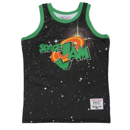 Space Jam Superstar Tune Squad men's basketball jersey High quality material and craftsmanship Embroidered name and number in premium tackle twill Handmade Cut and sewn with superior material Fits true to size 100% polyester Imported Size: 2XL.  Color: black. Tune Squad, Embroidered Name, Space Jam, Basketball Jersey, Black Green, Jam, Basketball, High Quality, Green