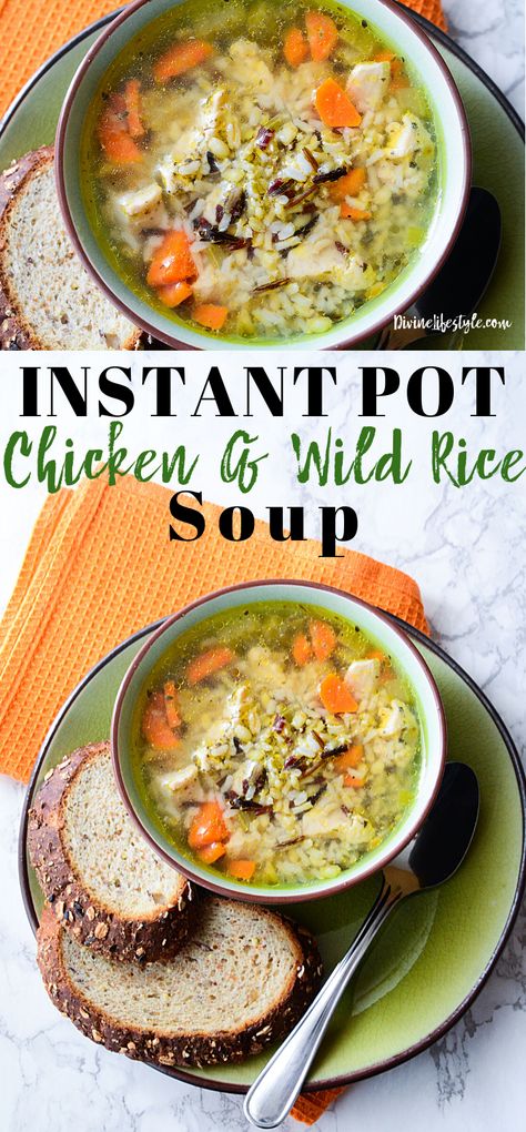 Chicken Wild Rice Soup Instant Pot Dairy Free, Pressure Cooker Chicken Wild Rice Soup, Wild Rice Soup Recipes Instant Pot, Instapot Wild Rice Soup, Paleo Soups And Stews Instant Pot, Insta Pot Chicken Wild Rice Soup, Turkey And Wild Rice Soup Instant Pot, Instant Pot Wild Rice Soup With Chicken, Instant Pot Whole Chicken Soup Recipes