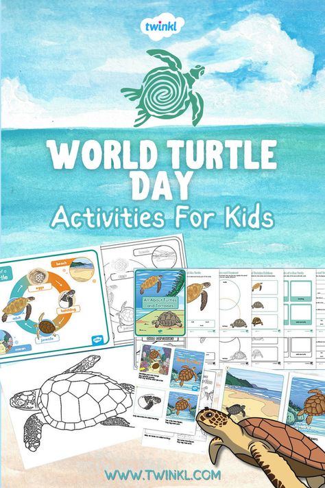 World Turtle Day Activities for Kids Turtle Activities, World Turtle, World Turtle Day, Turtle Day, Educational Content, Fun World, Vocabulary Activities, Stories For Kids, Engagement Activities