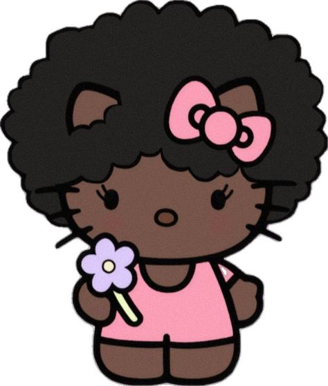 Afro Hello Kitty, Afro Kitty, Things That, Hello Kitty, Kitty, Pink