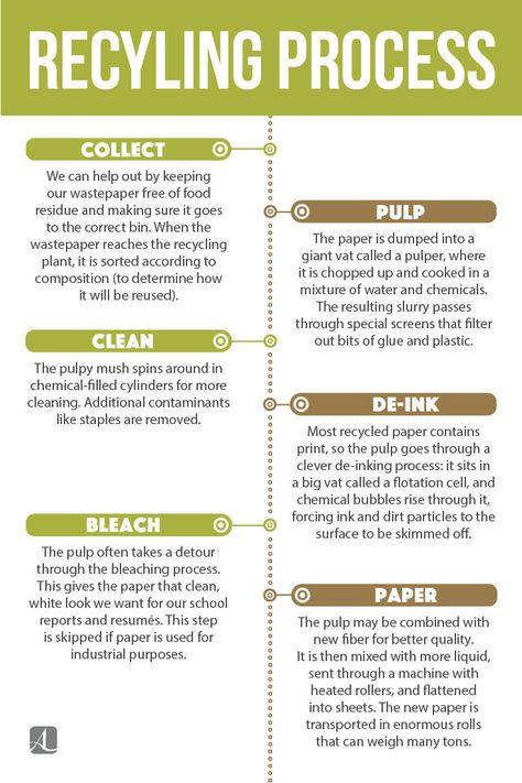 Paper In, Paper Out | Steps of Paper Production  #ecofriendly  #recycle #process Waste Paper Recycling, Paper Recycling, Recycled Paper Crafts, Recycling Information, Waste Reduction, American Lifestyle, Recycling Process, Sustainable Community, Ways To Recycle