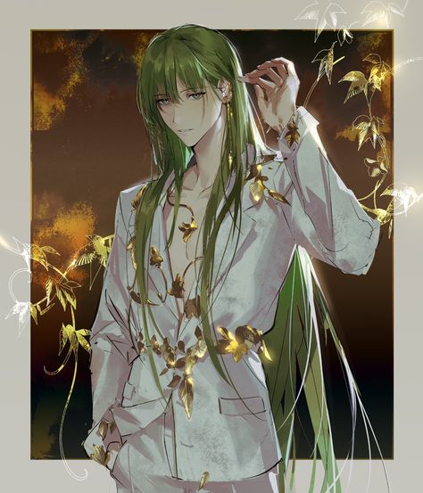 Green Hair, Anime Character, Twitter, Green, Hair, Anime, White