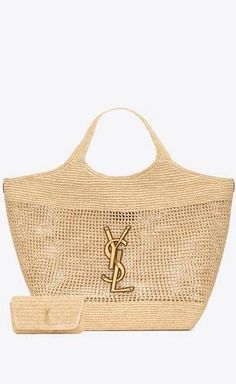 ICARE IN RAFFIA | Saint Laurent | YSL.com Sac Yves Saint Laurent, Yves Saint Laurent Bags, Crochet Tote Bag, Raffia Bag, Crochet Tote, Saint Laurent Bag, Small Shoulder Bag, Bags Designer Fashion, Small Leather Goods