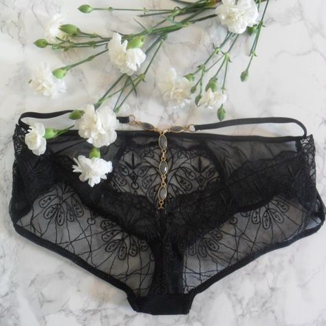 Escora Zohra black embroidered knickers Quarter Cup Bra, Black Lingerie, Bra Cups, Lingerie Set, The Uk, Lingerie, Marketing, Bra, Black