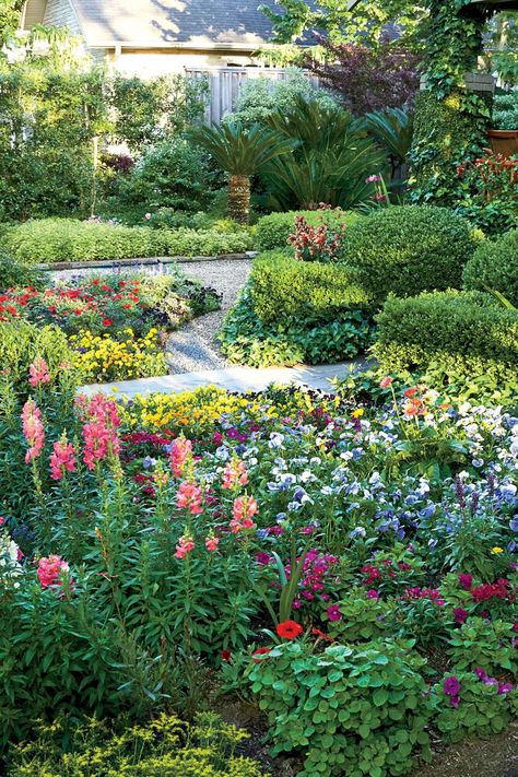 Plan for Multiple Seasons of Color Informal Gardens, Bungalow Garden, Colorado Gardening, Landscape Island, Summer Planting, Houston Garden, Blue Pansies, Sun Beds, Blooms All Summer