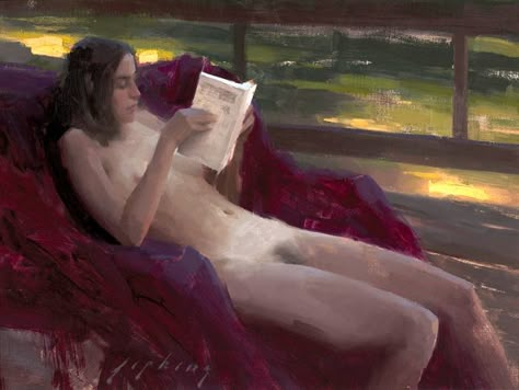 Jeremy Lipking (1975, American) | LA CONCHIGLIA DI VENERE Jeremy Lipking, Literary Elements, Andrew Wyeth, California Art, Tuesday Morning, Painting Style, American Artists, Figure Painting, Figurative Art