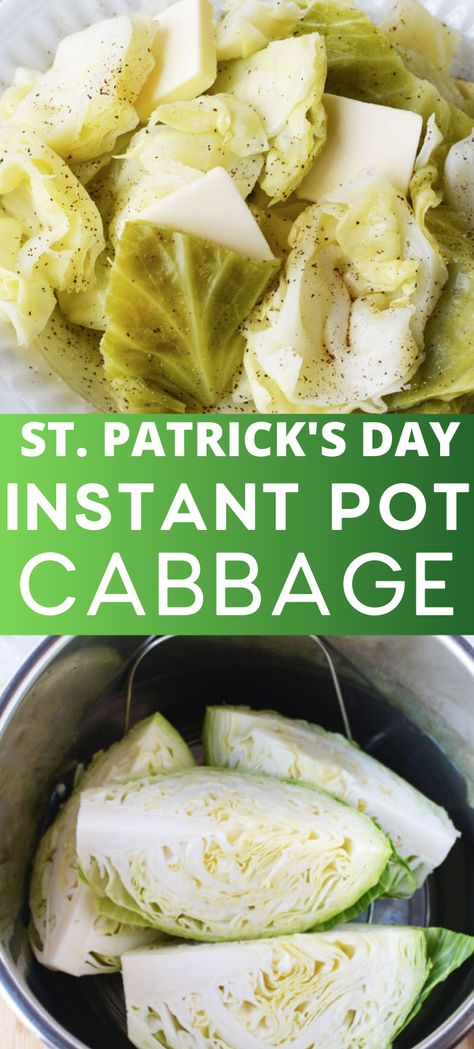 Instant Pot Cabbage, Instant Pot Veggies, Buttered Cabbage, Pot Recipes Healthy, Cabbage Recipe, Easy Instant Pot Recipes, Instant Pot Dinner Recipes, Cabbage Recipes, Healthy And Happy