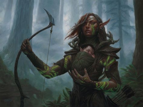 Chris Rahn, Creature Fantasy, Illustration Fantasy, Heroic Fantasy, Wood Elf, High Elf, Fantasy Races, Dungeons And Dragons Characters, Wow Art