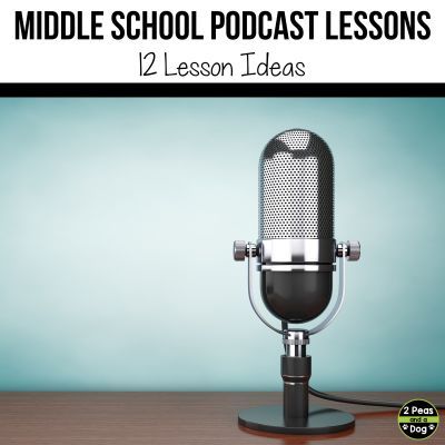 Middle School Podcast Lessons - 2 Peas and a Dog Podcast Lessons For Middle School, Letter Writing Activities, Middle School Ela Classroom, Student Newspaper, Teaching Drama, English Lesson Plans, Letter To Teacher, Language Arts Teacher, Media Literacy