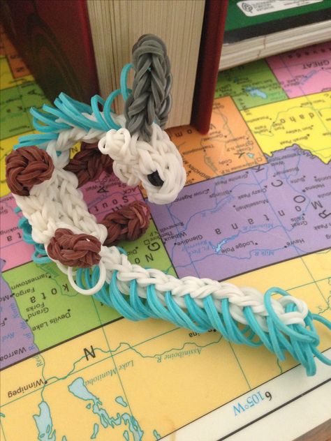 My rainbow loom Haku. Design by ElegantFashion360 Rainbow Loom Animals, Rubberband Bracelets, Loom Animals, Loom Tutorials, Rainbow Loom Tutorials, Rainbow Loom Patterns, Rainbow Loom Bracelets, Rubber Band Bracelet, Loom Bracelet