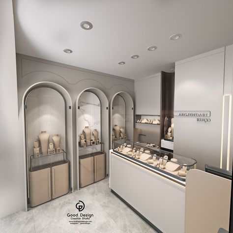 Jewelry Shop Interior, Store Concept Design, Modern Jewelry Store, Jewelry Shop Display, Jewelry Store Interior, Retail Store Interior Design, Store Concept, Jewellery Shop Design, Jewelry Store Design