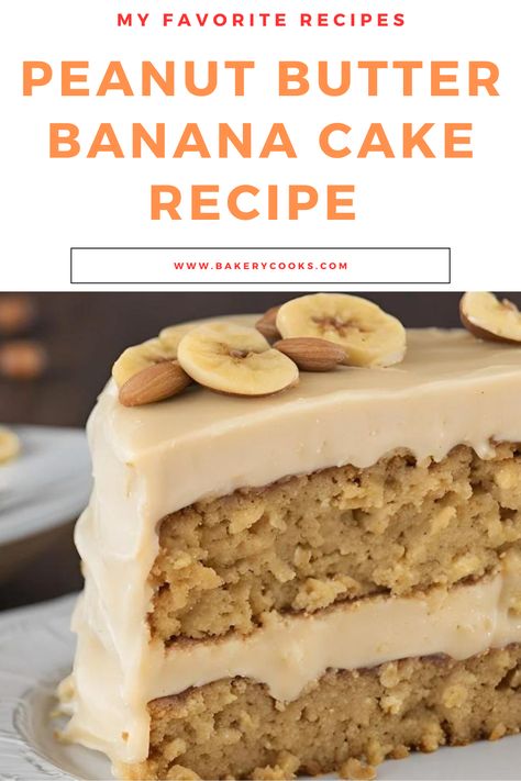 Discover the ultimate Peanut Butter Banana Cake recipe that combines moist banana flavor with rich, creamy peanut butter. This easy-to-make cake is perfect for any occasion, offering a delightful blend of sweet and nutty tastes. Ideal for satisfying your dessert cravings! Cake With Peanut Butter, Peanut Butter And Banana Cake, Moist Banana Cake With Peanut Butter Cream Cheese Frosting, Peanut Butter Banana Cake Recipe, Banana Cake With Peanut Butter Frosting, Banana Cake Recipe Moist, Banana Peanut Butter Cake, Florida Thanksgiving, Vanilla Wafer Cake