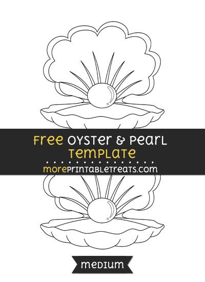 Free Oyster And Pearl Template - Medium Pearl Of Great Price Craft, Seashells Template, Oyster And Pearl, Pearl Party, Pearl Crafts, Under The Sea Theme, Study Bible, Oyster Pearl, Fish Drawings