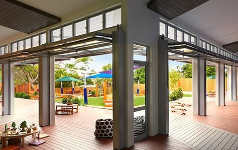 AEC - Architecture of Early Childhood Outdoor Learning Spaces, Daycare Design, Outdoor Play Spaces, Kindergarten Design, School Interior, Outdoor Classroom, Education Architecture, Outdoor Learning, Outdoor Playground