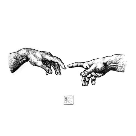 #tattoo#tattooflash#hand#handdrawing#drawing#illustration#pointillism#touchofgod#handtattoo#blackwork Stippling Tattoo, Pointillism Tattoo, Simple Tattoos For Guys, Stippling Art, Aries Tattoo, Greek Tattoos, Instagram Tattoo, Tattoo Style Drawings, Architecture Tattoo