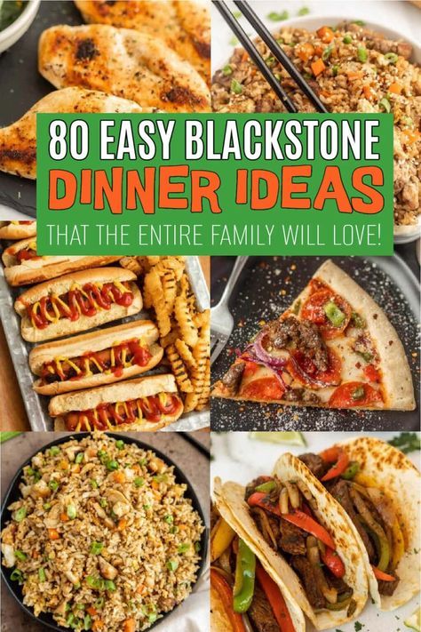 Best Blackstone Dinner Ideas Blackstone Dinner Ideas, Blackstone Dinner, Outdoor Griddle Recipes, Griddle Cooking Recipes, Outdoor Cooking Recipes, Cooking Stone, Griddle Recipes, Diner Recept, Healthy Family Dinners