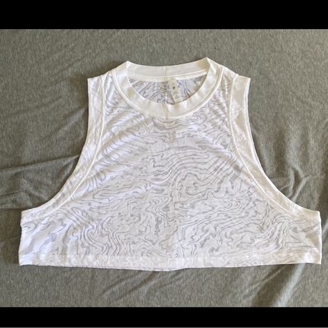 Size 10 Lululemon Tank Top Never Worn. Lululemon Tank Top, Lululemon Tank, White Mesh, Lululemon Athletica, Color White, Cute Outfits, Size 10, Tank Top, Mesh