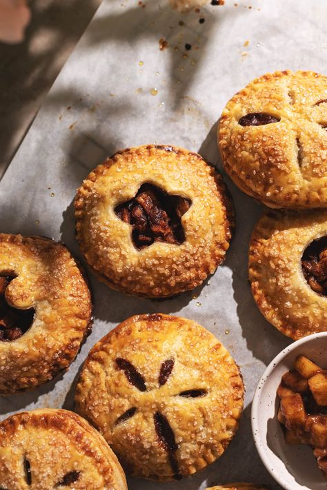 Mini Apple Hand Pies, Gingerbread Sandwich Cookies, Lemon Meringue Tart, Apple Galette, Apple Hand Pies, Cranberry Apple, Hand Pie, Buttercream Filling, Flaky Pie Crust