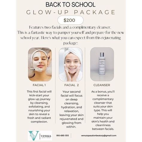 With BACK to SCHOOL right around the corner - check out our AMAZING skincare special (limited time only!) TWO facials and a complimentary cleanser for only $200! Call us TODAY at 910-695-1313 to book or book online! • • • • • #medspas #medspamarketing #skincarespa #backtoschool #southernpines #beautyspa Med Spa Marketing, Southern Pine, Skin Care Spa, The New School, Beauty Spa, New School Year, Hydrate Skin, Around The Corner, Glow Up?