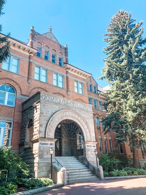 Gonzaga University Aesthetic, Spokane Washington Aesthetic, Universities Aesthetic, Gonzaga University, Spokane Washington, Uni Life, 2023 Vision, Spokane Wa, World Cities