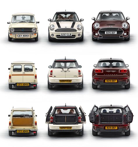 MINI Clubman - Design Evolution A4 Audi, Mini Cooper Custom, Mini Morris, Mini Cooper Clubman, Tiny Cars, Mini Cooper Countryman, Track Racing, Mini Coopers, Mini Clubman