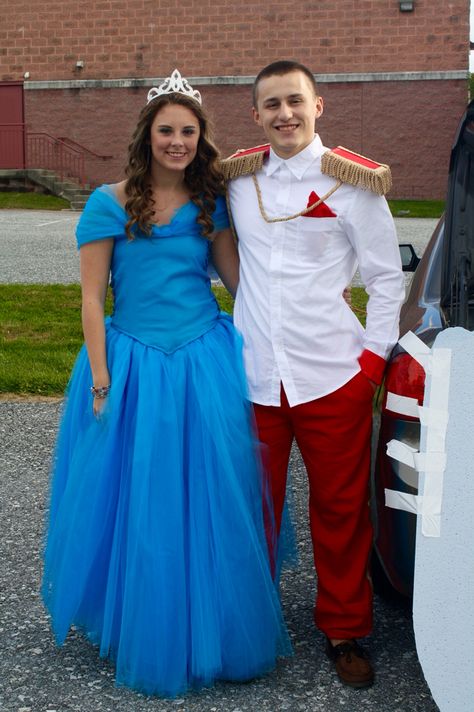 Homemade Cinderella and Prince Charming costume Cinderella And Prince Charming Costume, Prince Charming Costume, Cinderella And Prince, Cinderella And Prince Charming, Prince Charming, Christmas Carol, Costume Halloween, Halloween Ideas, Cinderella