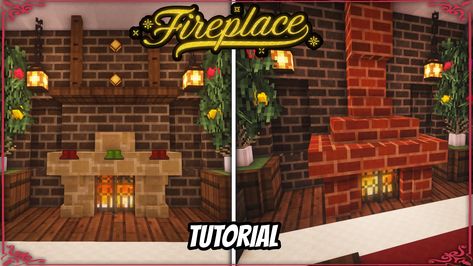 Build a fireplace on minecraft Minecraft Map Minecraft Fireplace Ideas, Fireplace Minecraft, Minecraft Fireplace, Fireplace Area, Build Minecraft, Build A Fireplace, Small Fireplace, Minecraft Map, Minecraft Ideas