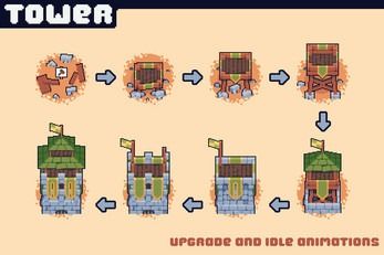 Archer Towers Pixel Art for TD Free Pack by Free Game Assets (GUI, Sprite, Tilesets) Free Pixel Art, Free Game Assets, Pixel Game, Tower Games, Management Games, Pixel Art Tutorial, Pix Art, Pixel Art Games, Tower Defense