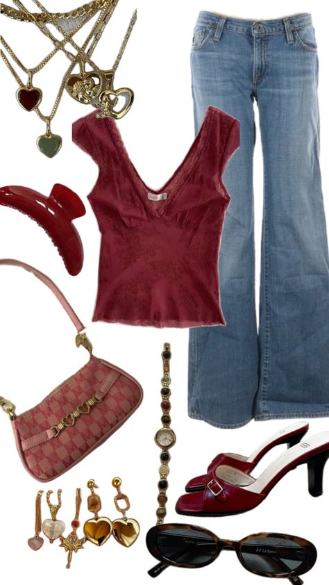 strawberry cherry red outfit idea inspo Cherry Red Outfit, Downtown Outfits, Outfit Inspo Summer, Swaggy Outfits, Red Outfit, Cute Everyday Outfits, Mode Inspo, Lookbook Outfits, Cherry Red