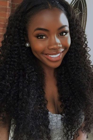 Hair 2016, Medium Haircuts, Pelo Afro, Wavy Hairstyles, Dark Skin Beauty, Braut Make-up, Half Wigs, Scene Hair, Dark Skin Women