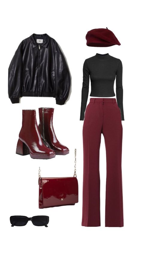 Burgundy Pants Outfit Fall, How To Style Burgundy Pants, Burgundy Pants Outfit, Pants Outfit Fall, Burgundy Pants, Outfit Fall, How To Style, Pants Outfit, Fall Outfits