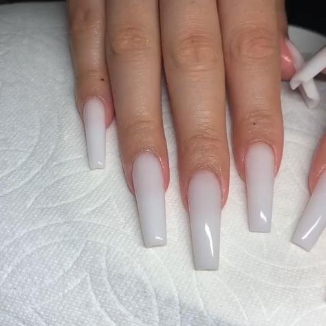 Tapered Square Nails, White Acrylic Nails, Long Acrylic Nails Coffin, Acrylic Nails Coffin Pink, Long Square Acrylic Nails, White Nail, Acrylic Nails Coffin Short, Pink Acrylic Nails, Square Acrylic Nails