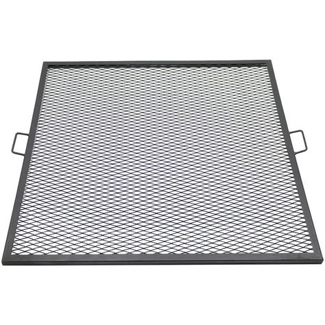 Cooking Grate X Marks Square 40 Inch Steel Fire Pit Cooking Grill, Fire Pit Screen, Fire Pit Grill Grate, Pit Cooking, Copper Fire Pit, Fire Pit Grate, Food To Cook, Campfire Grill, Cooking Grill