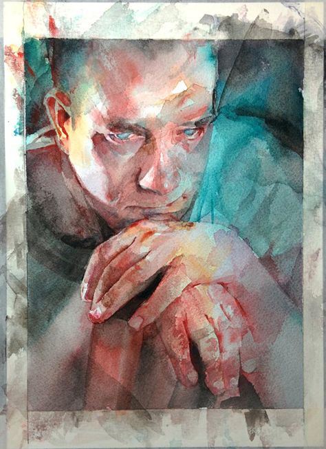 Nick Runge, Moody Painting, Watercolor Face, Figurative Kunst, Watercolor Portrait Painting, Watercolor Blog, Portraiture Art, Oil Painting Inspiration, Watercolor Sketch