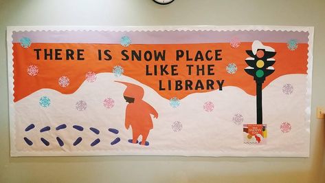 The Snowy Day Bulletin Board, Snowy Day Bulletin Board, Library Christmas Bulletin Boards, January Library Bulletin Boards, Winter Reading Bulletin Boards, Winter Reading Bulletin Board Ideas, January Library Displays, Winter Library Bulletin Boards, Winter Library Displays