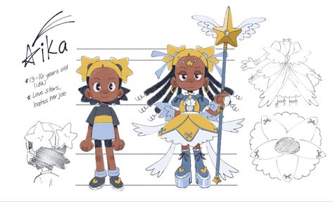 Kiana Mai Art, Magical Girl Design Tips, Magical Girl Posing, Cute Outfit Drawings, Magical Girl Character Design, Character Design References Sheet, Goddess Character Design, Indian Character Design, Magic Character Design