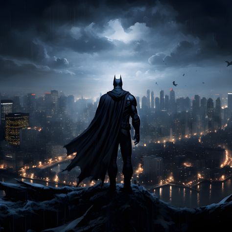 Wallpaper batman, iconic hero of gotham, cityscape desktop wallpaper, hd image, picture, background, 68abae | wallpapersmug Dark Knight Wallpaper, Batman Backgrounds, Desktop Wallpaper 1920x1080, 4k Desktop Wallpapers, Batman Comic Wallpaper, Pc Desktop Wallpaper, Hd Wallpapers For Laptop, 4k Wallpapers For Pc, Batman Pictures