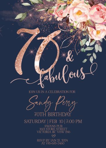 We would like to invite you all to celebrate our mother and friend for her 70th birthday celebration! We look forward to seeing you all there. If any questions, please don't hesitate to reach out. 70th Birthday Ideas For Mom Backyard, 70th Birthday Party Invitations Mom, 70th Birthday Party For Women, 70th Birthday Decorations For Mom, 70th Birthday Brunch Ideas For Mom, 70th Bday Decorating Ideas, 74th Birthday Party Ideas For Mom, 70 Birthday Invitation Ideas, 70 Birthday Party Ideas For Women