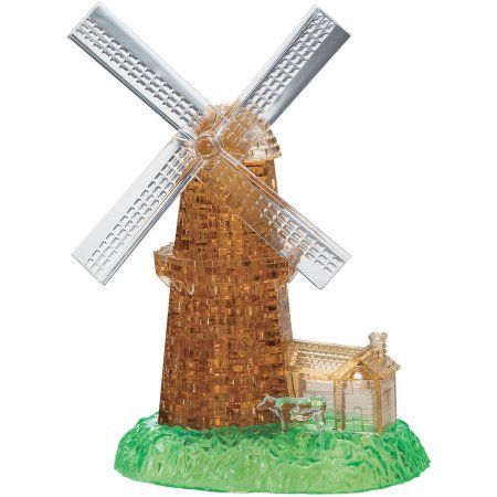 3D Crystal Puzzle Windmill, 64 Pieces Windmill Diy, Chateau Disney, Difficult Puzzles, 3d Crystal, New Dimension, 3d Puzzles, Brain Teasers, Splatoon, Baby Clothes Shops