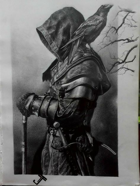 Assassin Tattoo Ideas, Knight Tattoo Warriors, Assassin Tattoo, Assassins Creed Tattoo, Archer Tattoo, Evvi Art, Art Vampire, Knight Tattoo, Samurai Tattoo Design