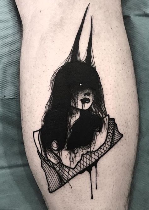 Sewp tattoo Sewp Tattoo, Inked Magazine Tattoos, Mangas Tattoo, Surreal Tattoo, Witch Tattoo, Scary Tattoos, Creepy Tattoos, Gothic Tattoo, Tatuaje A Color