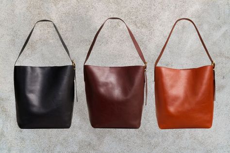 Madewell Bucket Bag, Madewell Bags, Bucket Tote, Katie Holmes, Leather Bucket Bag, Travel Writer, Leather Bucket, Comfy Shoes, Work Bags