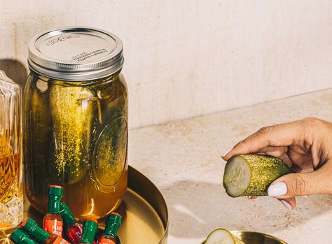 Whiskey Pickles, Best Shakes, Jack Daniel, Pickle Relish, Salty Snacks, Dill Pickle, Flavor Profiles, Blow Your Mind, Hot Sauce