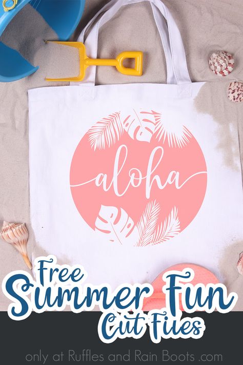 This is such a fantastic free summer SVG for Cricut! I'd love this aloha summer cut file on a tshirt or beach bag. Click through to get your free downloadable summer cut file! #svg #freesvg #cricut #cutfiles #silhouette #summersvg #rufflesandrainboots Summer Svg Free, Free Silhouette Files, Best Bookmarks, Summer Cut, Aloha Summer, Cricut Svg Files Free, Hand Lettering Practice, Cricut Stencils, Circuit Ideas