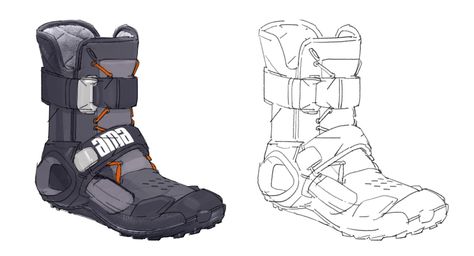 Cyberpunk Shoes Drawing, Sci Fi Boots, Cyberpunk Boots, Cyberpunk Shoes, Scifi Outfit, Red Rabbit, Armor Clothing, Sci-fi Armor, Concept Clothing